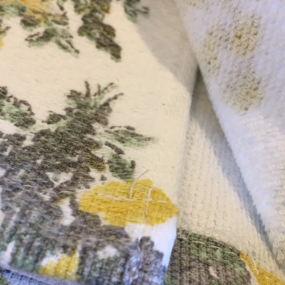 Spring Wild Flowers Farmhouse Kitchen Towels Set of 2 Aurora Studio NWT cotton - Picture 12 of 16